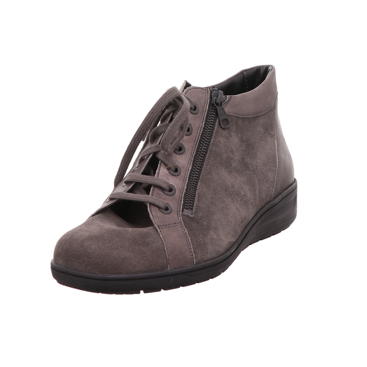 Schnürstiefelette, Kate, Solidus Grau
