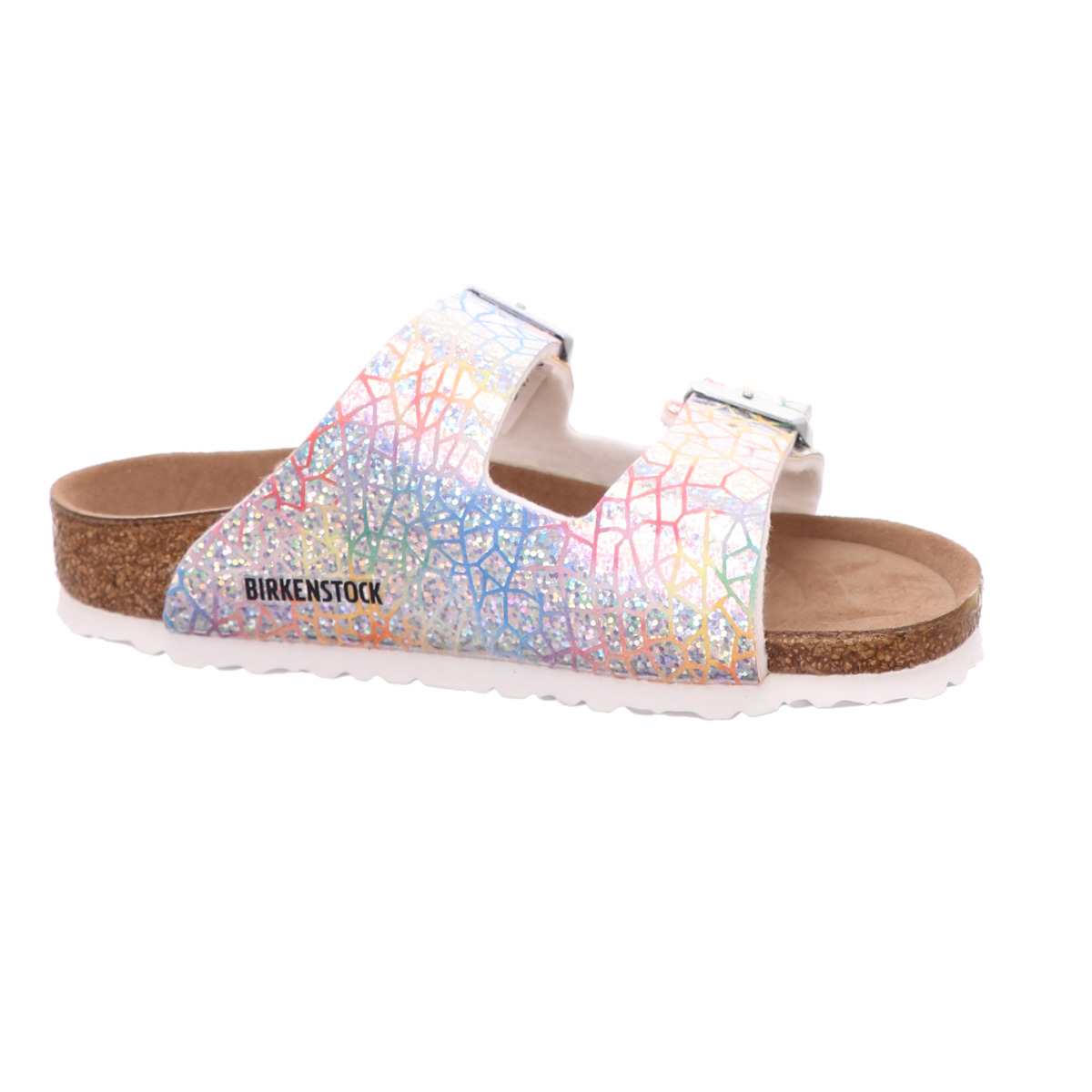 Hausschuh, Arizona, Birkenstock Silber