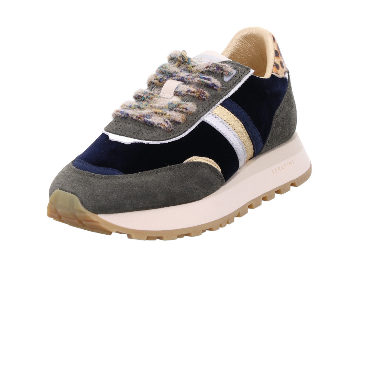Sneaker, Torino, Serafini Blau Kombi