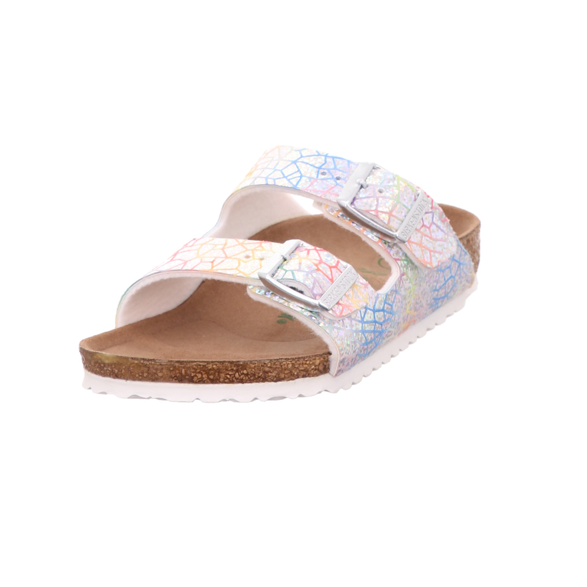 Hausschuh, Arizona, Birkenstock Silber