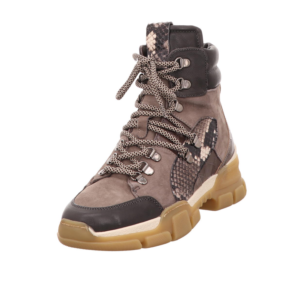 Stiefelette, Maripe Grau