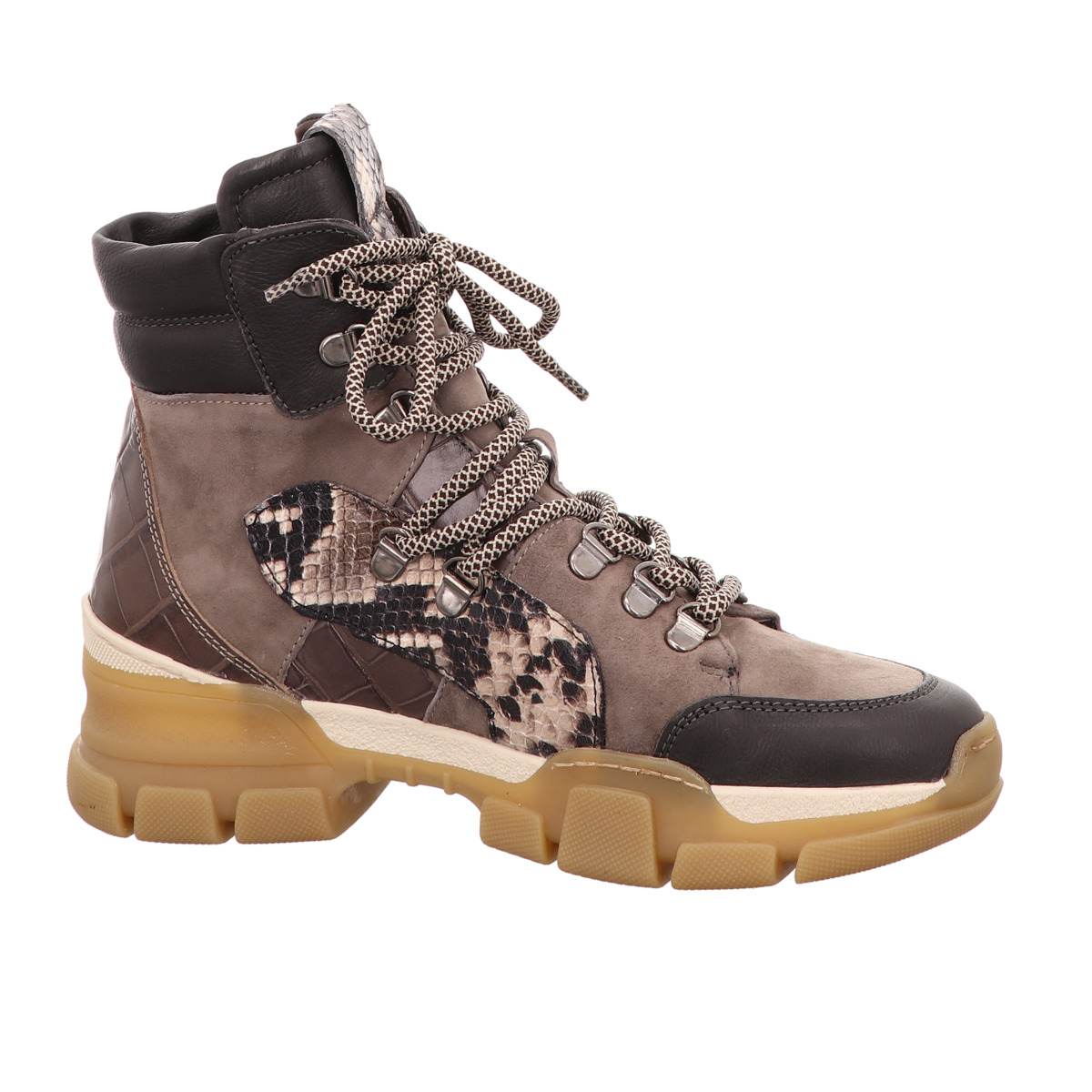 Stiefelette, Maripe Grau