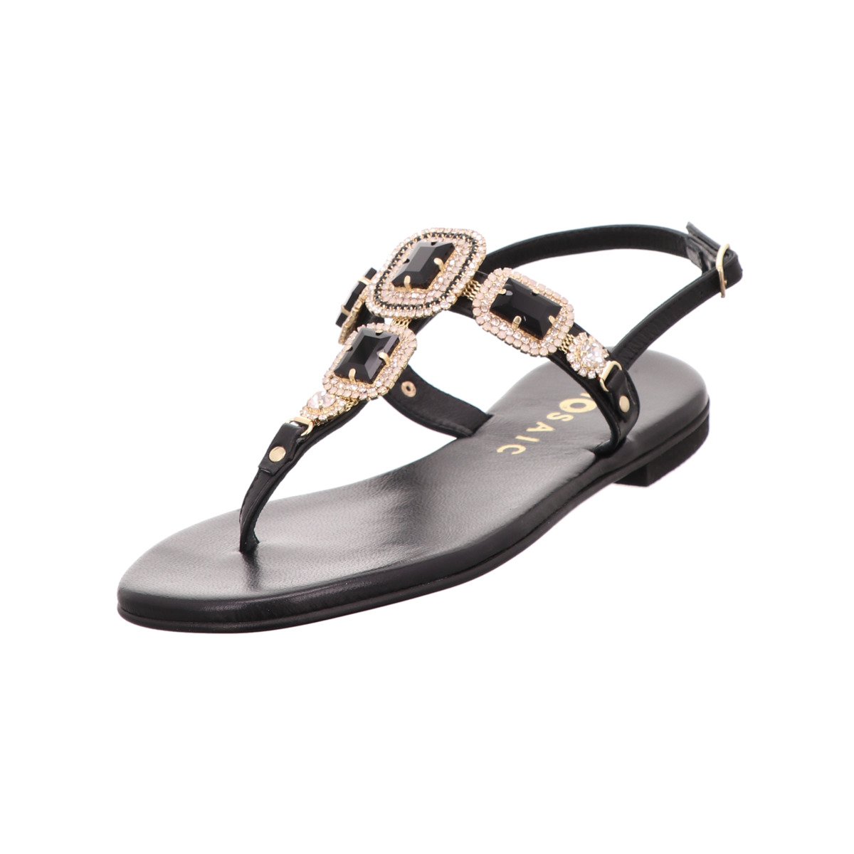 Sandalette, Mosaic Schwarz