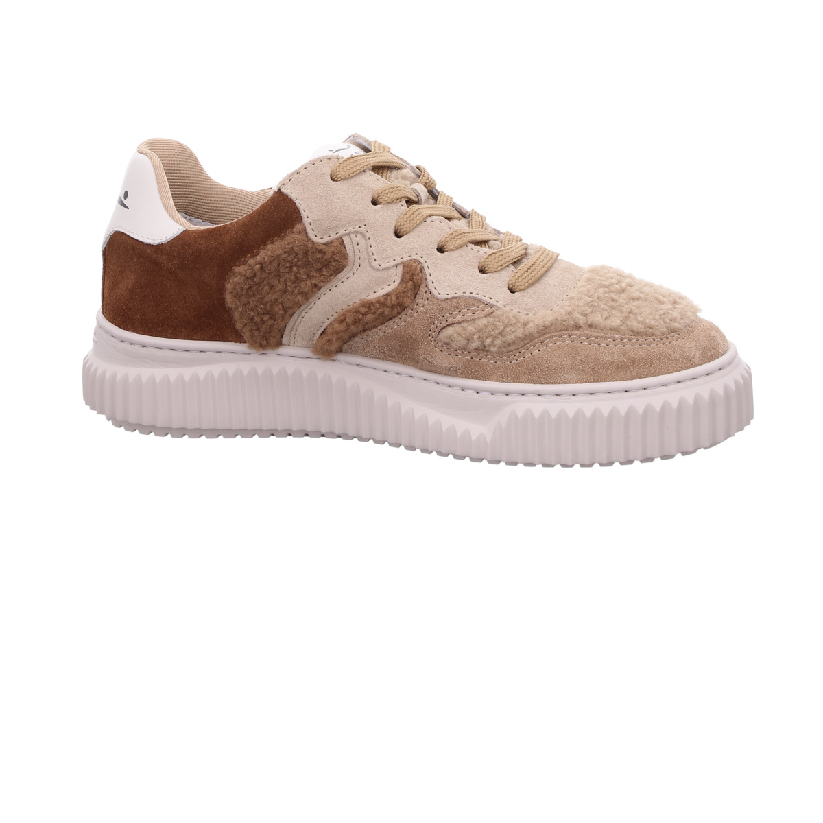 Sneaker, Laura, Voile Blanche Braun Kombi