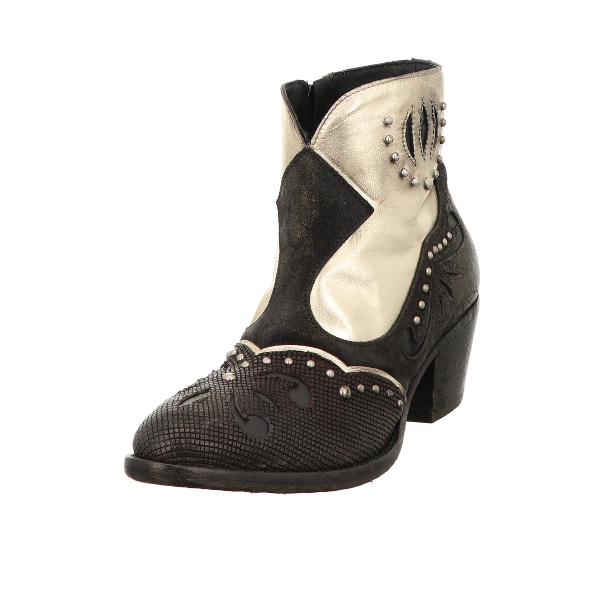 Stiefelette Grau