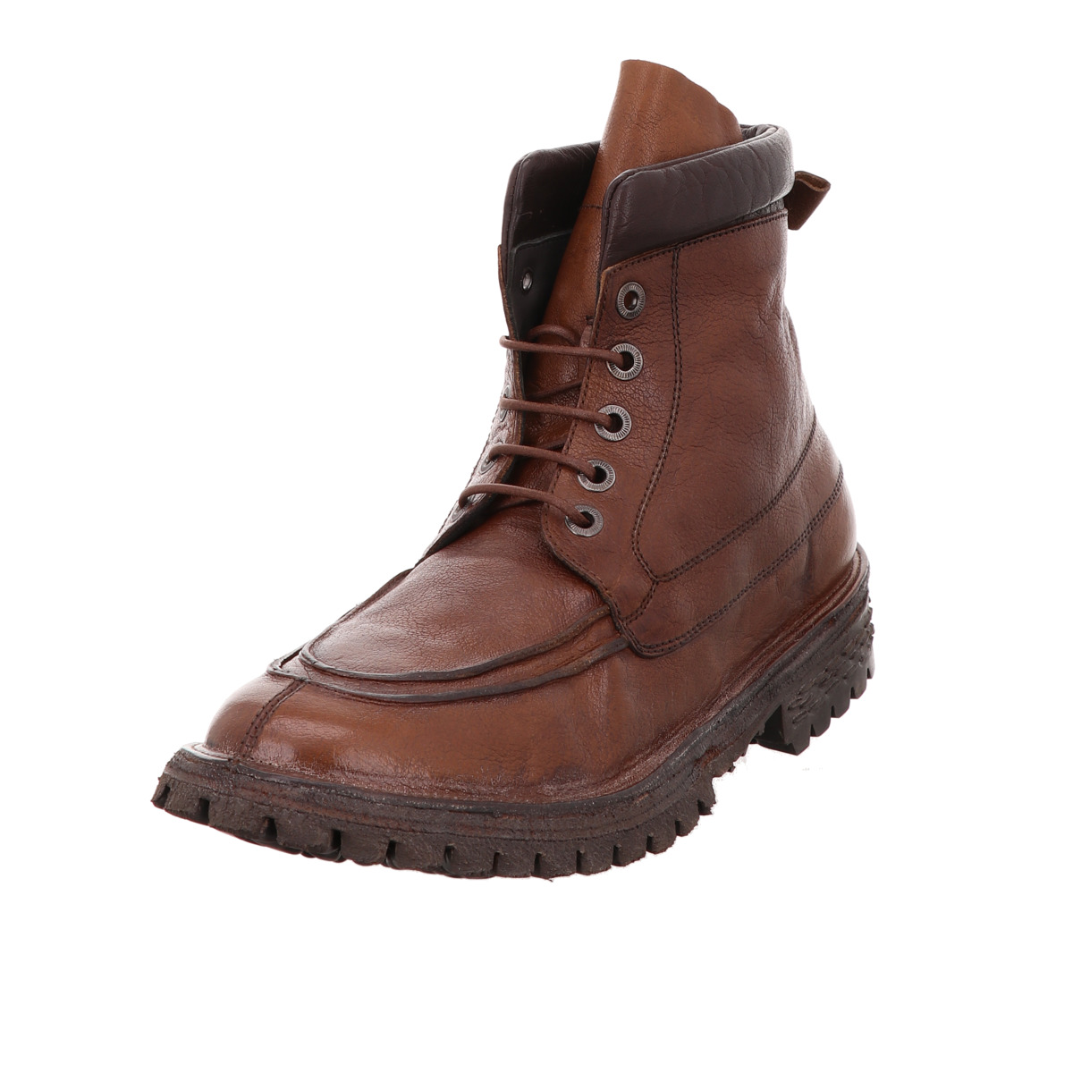 Schnürstiefelette, MoMa Cognac