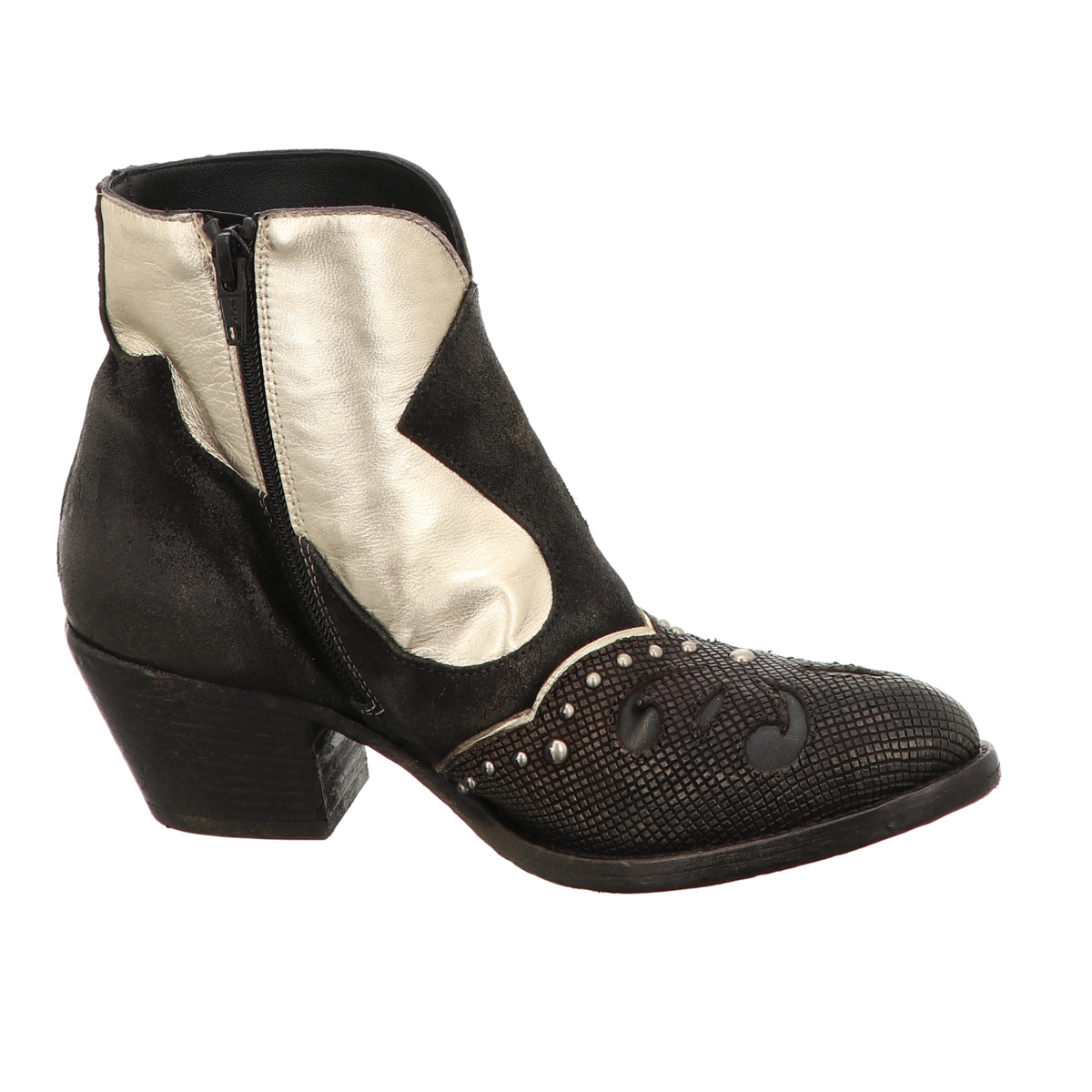 Stiefelette Grau