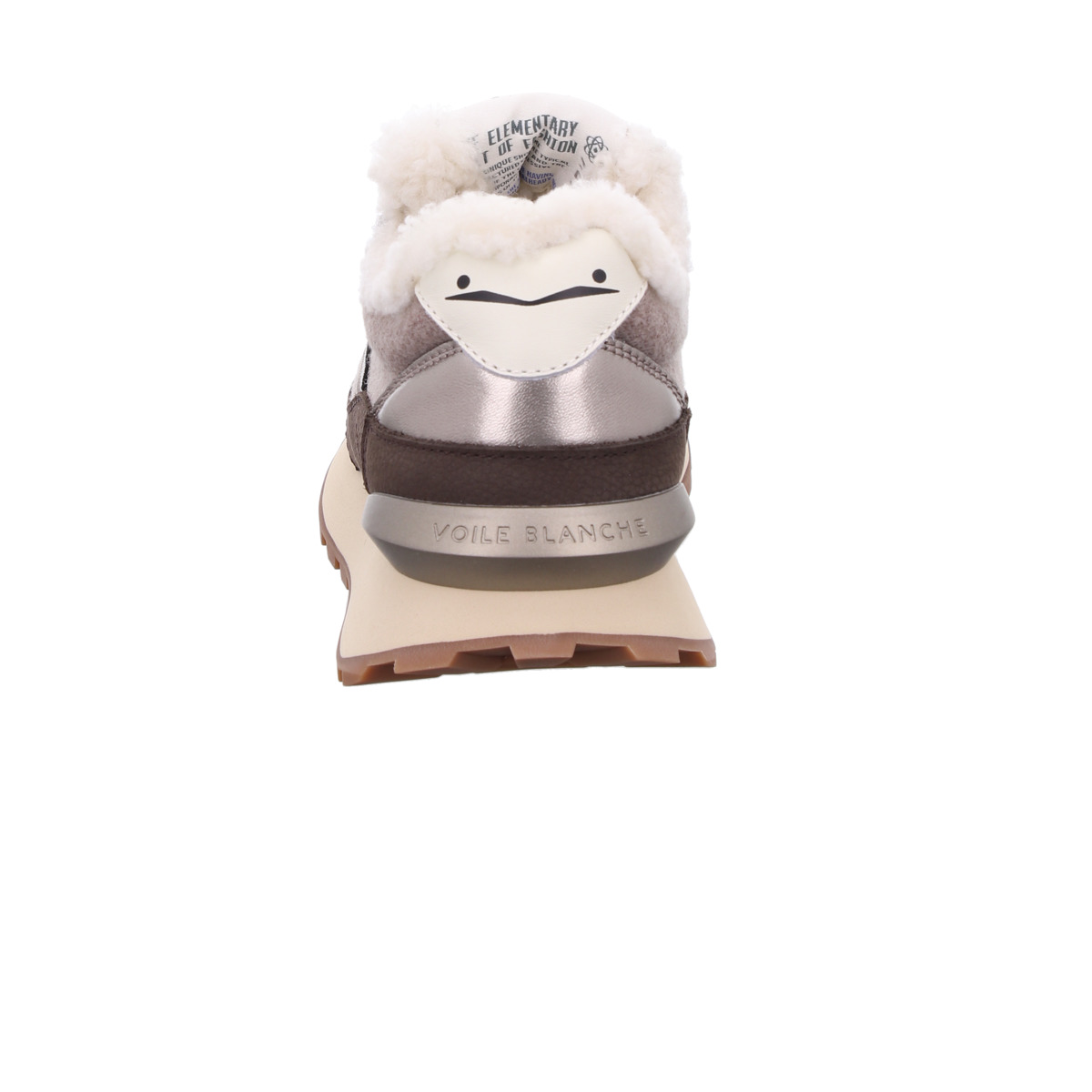 Sneaker, QWARK, Voile Blanche Braun Kombi