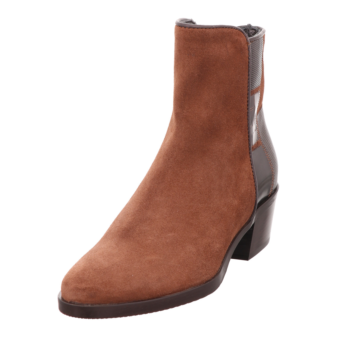 Stiefelette Cognac