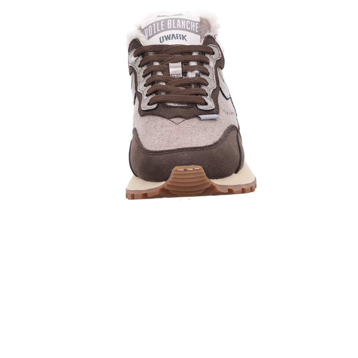 Sneaker, QWARK, Voile Blanche Braun Kombi