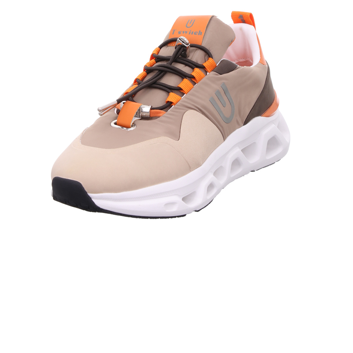 Sneaker, T-Switch Beige Bunt