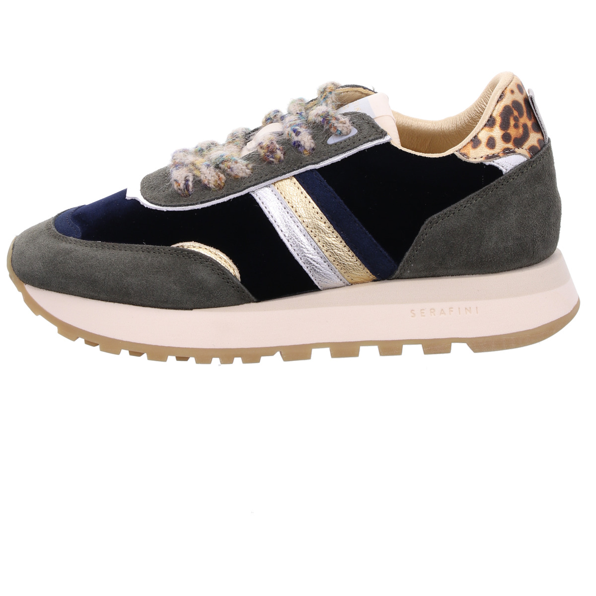 Sneaker, Torino, Serafini Blau Kombi