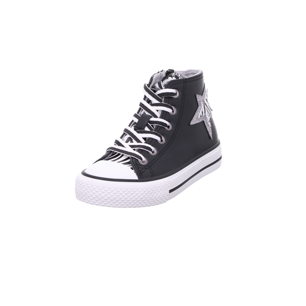Halbschuh, YLFAS, Naturino Schwarz Kombi