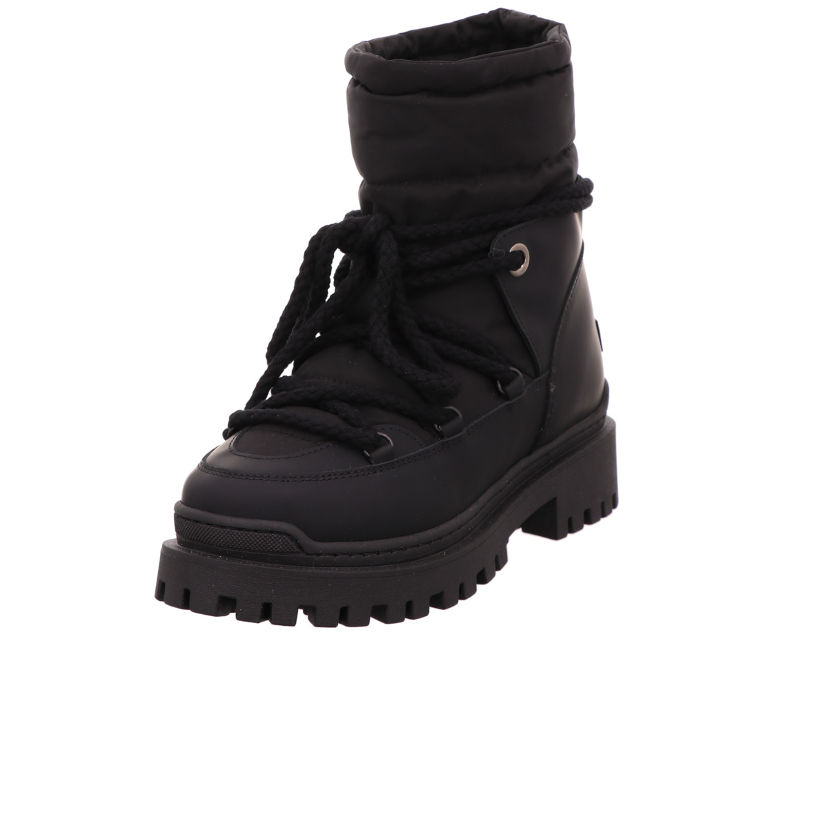 Schnürstiefelette, INUIKII Schwarz