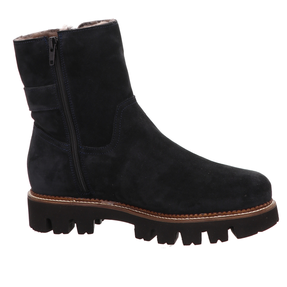 Stiefelette, Caiman Blau